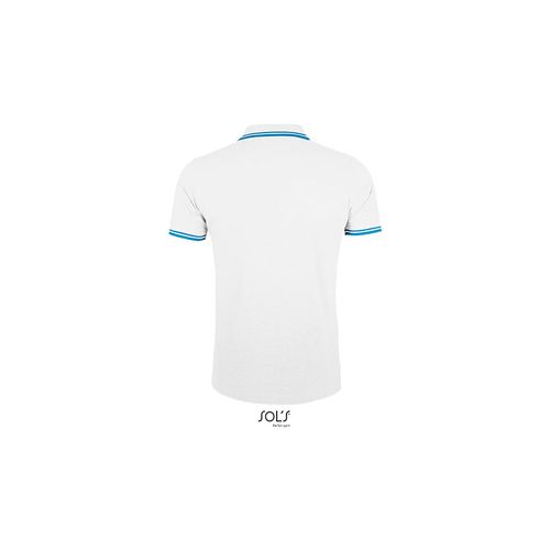 PASADENA MEN muška polo majica sa kratkim rukavima - Bela/aqua, 3XL  slika 5