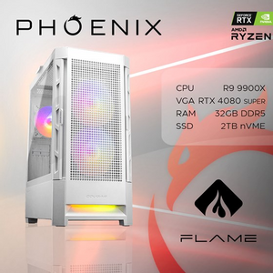 Phoenix računalo FLAME Y-607, AMD Ryzen 9 9900X, 32GB DDR5, NVME SSD 2TB, RTX 4080 SUPER 16GB