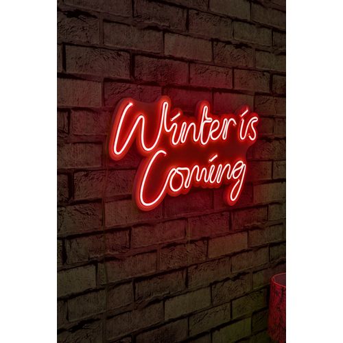 Wallity Ukrasna plastična LED rasvjeta, Winter is Coming - Red slika 1