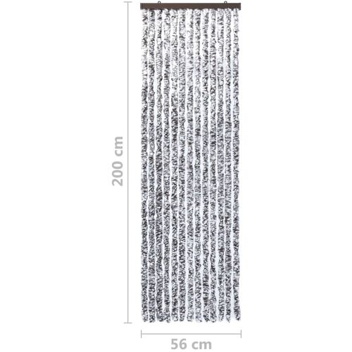 Zastor protiv insekata smeđi-bež 56 x 200 cm šenil slika 8