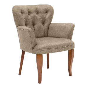 Paris Walnut Wooden - Light Brown Light Brown Wing Chair