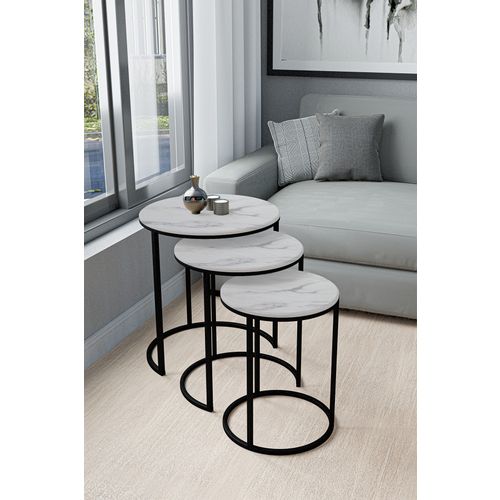 Lisa - Marble, White Marble
White Nesting Table (3 Pieces) slika 3