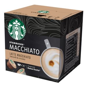 STARBUCKS Latte Macchiato by NESCAFÉ® Dolce Gusto®, kapsule za kavu, (12 kapsula / 6 napitaka), kutija, 129 g