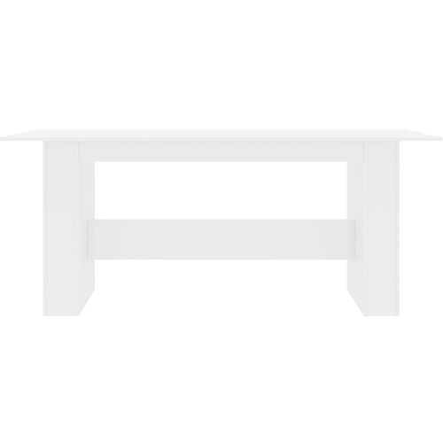 Blagovaonski stol visoki sjaj bijeli 180 x 90 x 76 cm iverica slika 14