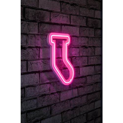 Wallity Ukrasna plastična LED rasvjeta, Socks - Pink slika 1