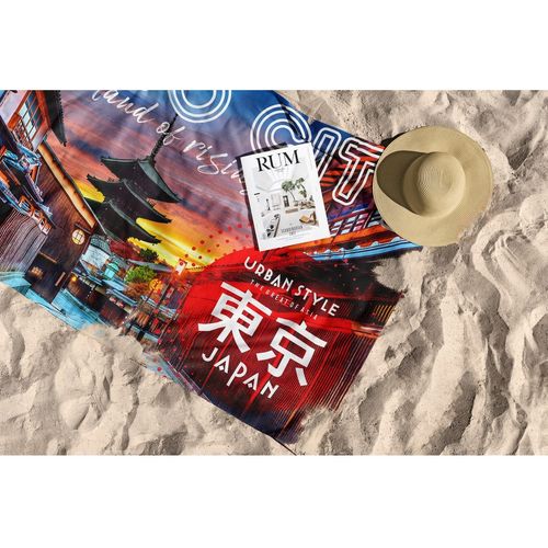 Colourful Cotton Ručnik za plažu Tokyo Rising Sun 90 slika 5