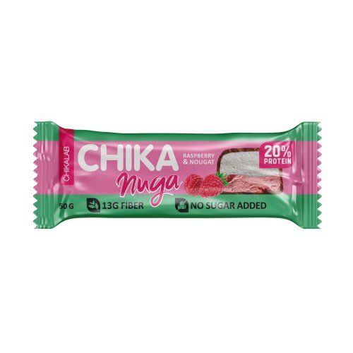 Chikalab Protein nugat bar - Nugat malina 50g slika 1