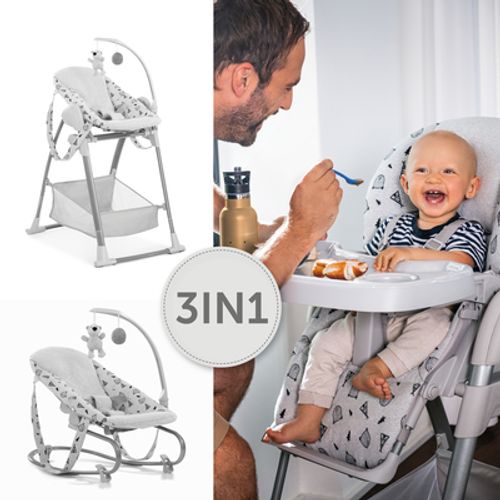 Hauck hranilica Sit N Relax 3u1 - nordic grey  slika 2