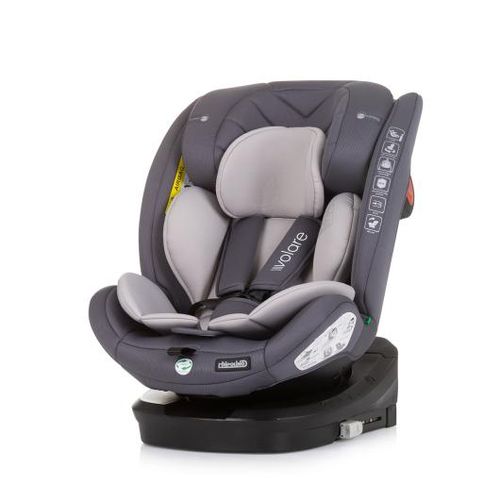 Chipolino autosjedalica I-SIZE 40-150 cm ISOFIX 360 "TOURINO" grey mix slika 1