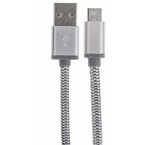 Alpha Star Micro USB 1.2M M-PL-G Kabl,USB na Micro USB,muški-muški,upleten slika 1