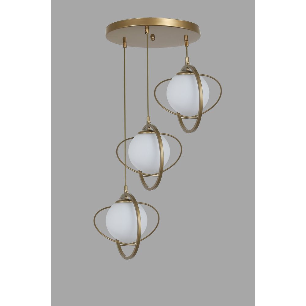 AntiqueWhite Luster sa 3 Tepsije u Stilu Eskitme slika 2