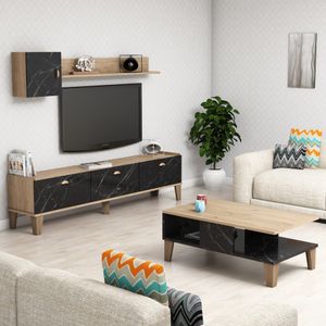 Sumer G5030 Oak Marble Set Namještaja za Dnevnu Sobu