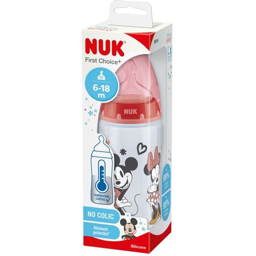 NUK Flašica First Choice+ sa indikatorom temperature 300ml 6-18mj, Minnie Mouse slika 2