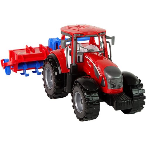 Traktor s plugom crveni slika 7