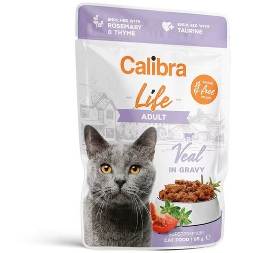 Calibra Cat Life Kesica Adult Teletina 85g slika 1