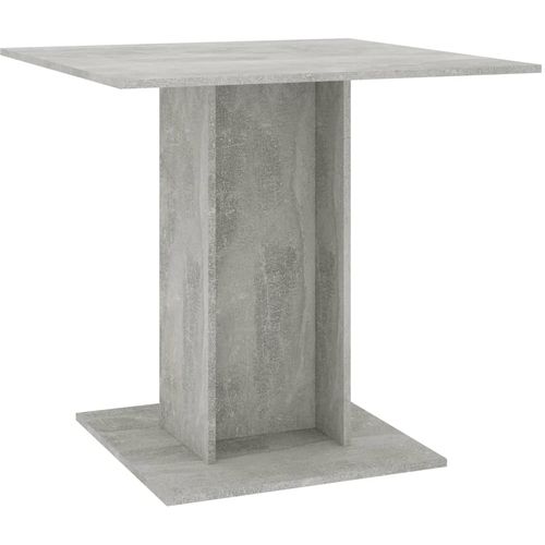 Blagovaonski stol siva boja betona 80 x 80 x 75 cm od iverice slika 8