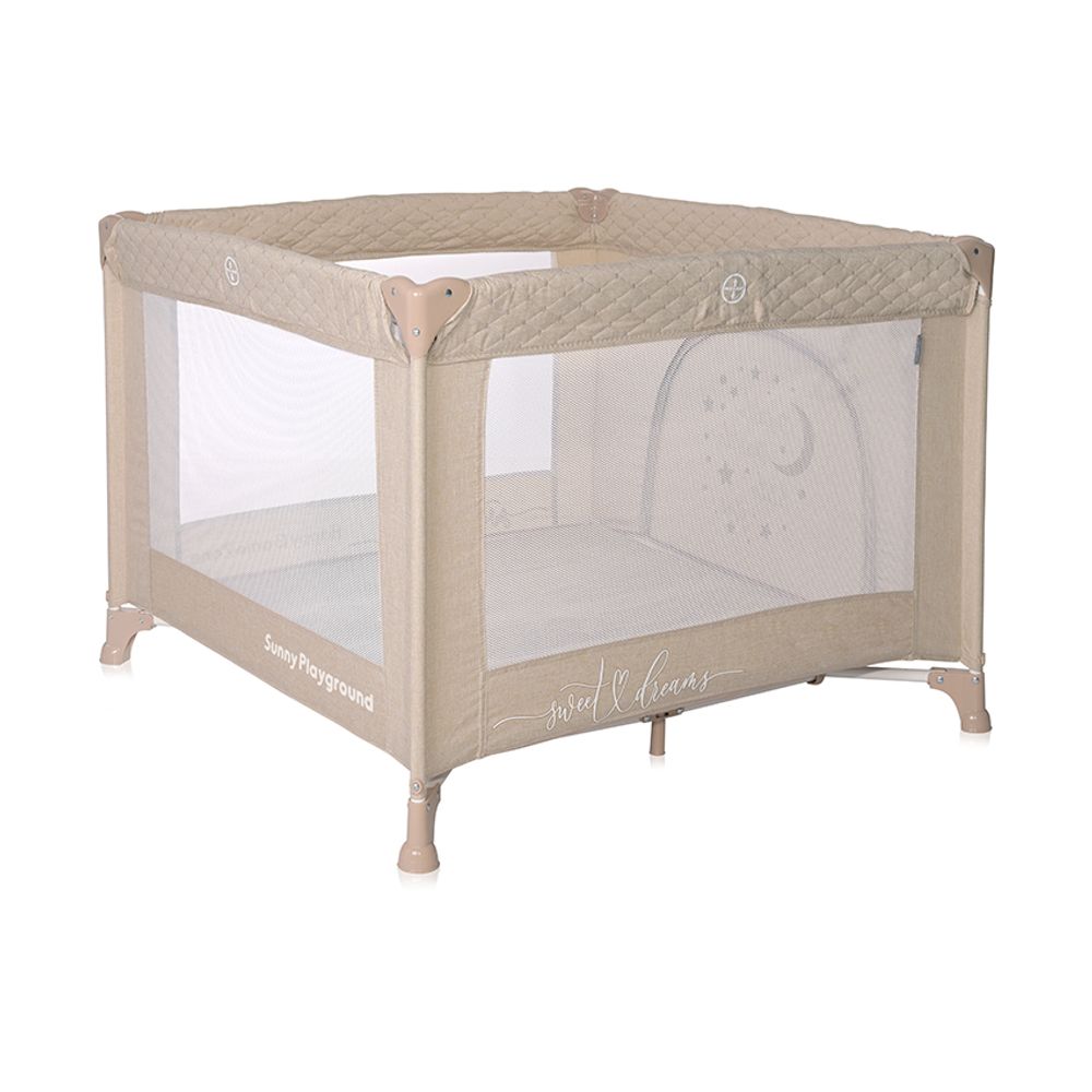 Lorelli Ogradica za igranje Sunny Playground, Fog Beige Star slika 3