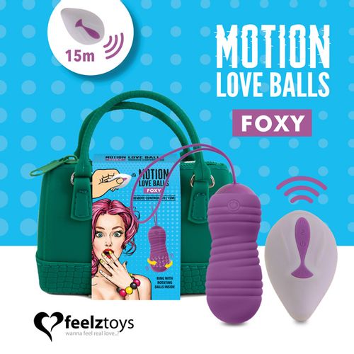 Vibracijsko jaje FeelzToys - Motion Love Balls Foxy slika 1