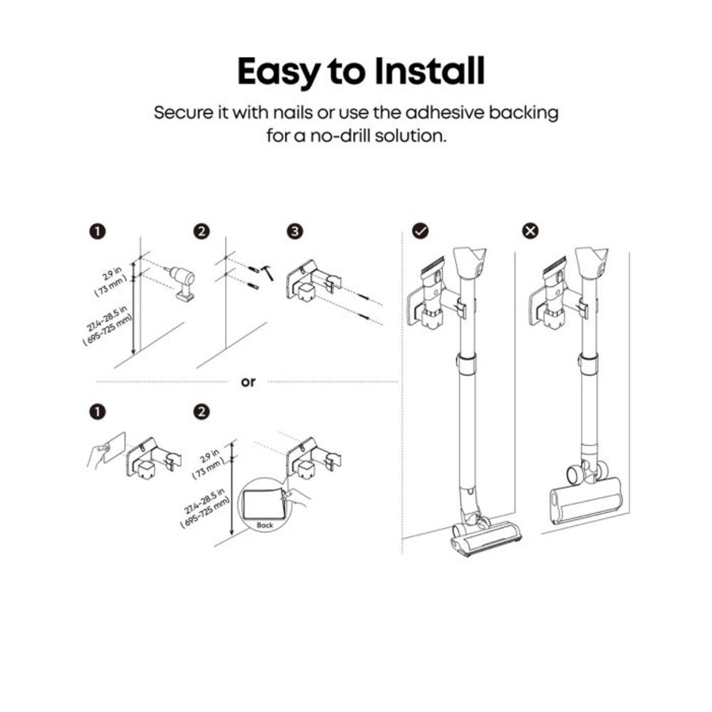 Anker Eufy zidni nosač za Eufy E20 usisavač slika 4