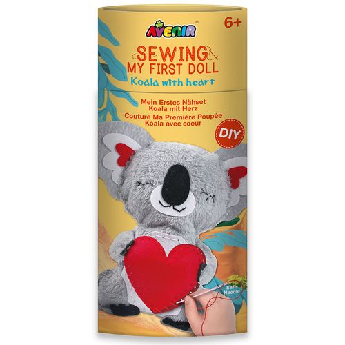 Šivanje moje prve lutke -  koala sa srcem D1 slika 1