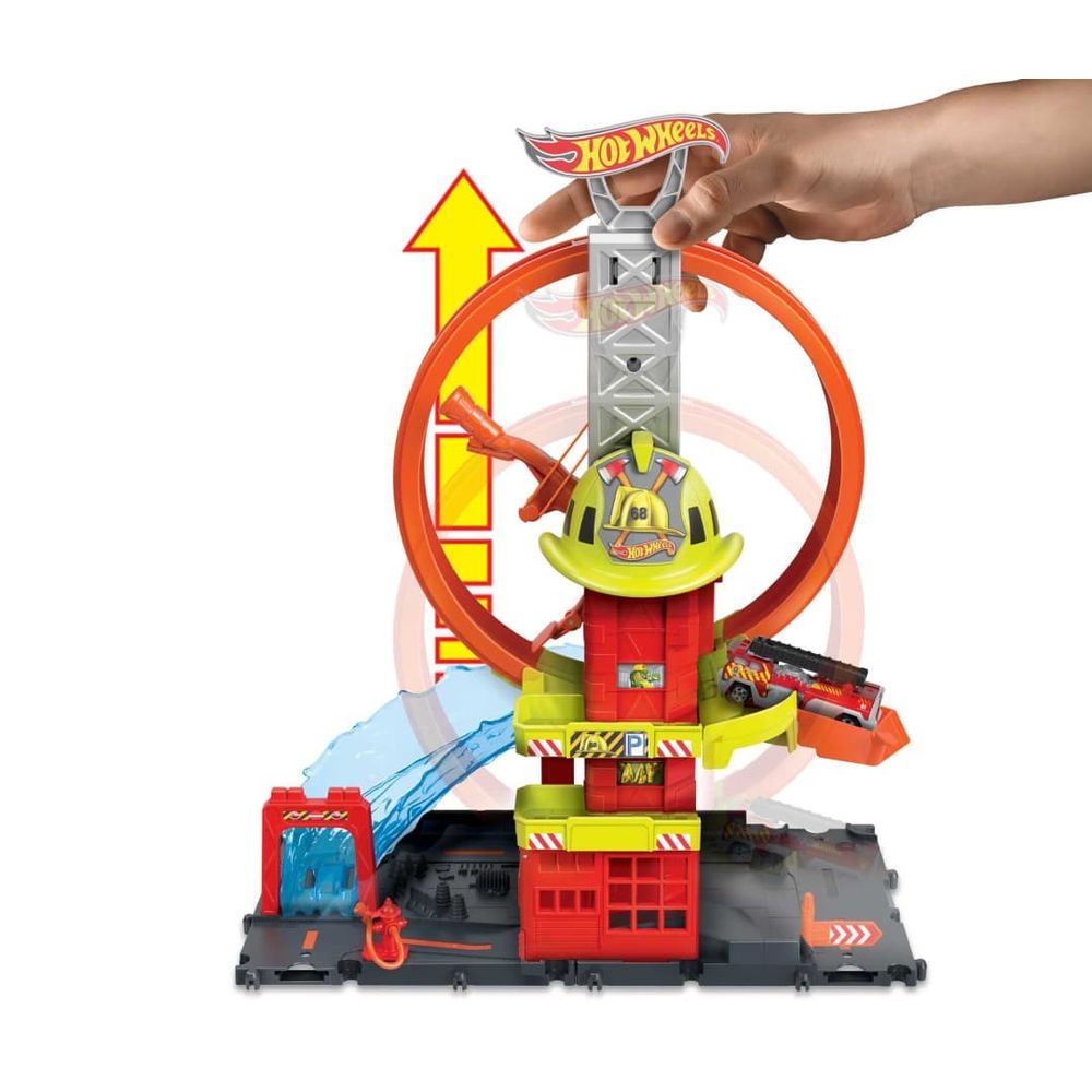 Hot Wheels City Super Loop Fire Station - Vatrogasna stanica slika 4