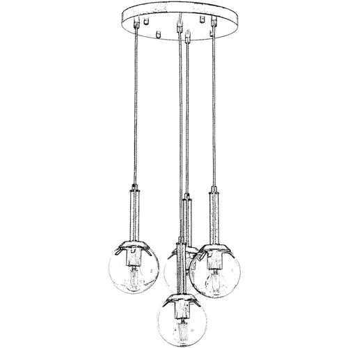 AV-1781-4ET Antiquation Chandelier slika 3