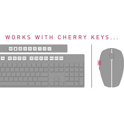 Cherry DW-5100 bežična tastatura + miš, crna slika 9
