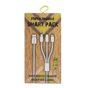 Smart Pack kabel 3u1 TypeC/Micro USB/Lightning-USB