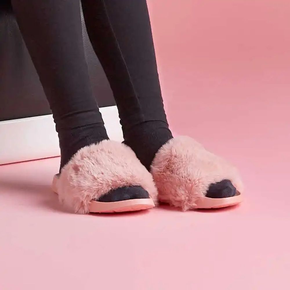 Coqui Ženske papuče Furry, Powder Pink slika 5