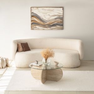 Bubble - Transparent Travertine Coffee Table