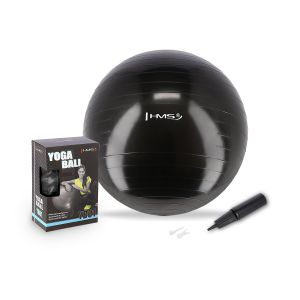 Yb01n 55cm crna lopta za teretanu hms