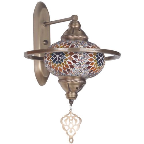 Yeni Macellan Aplik Mozaik Camlı - 7788-2A Multicolor Wall Lamp slika 1