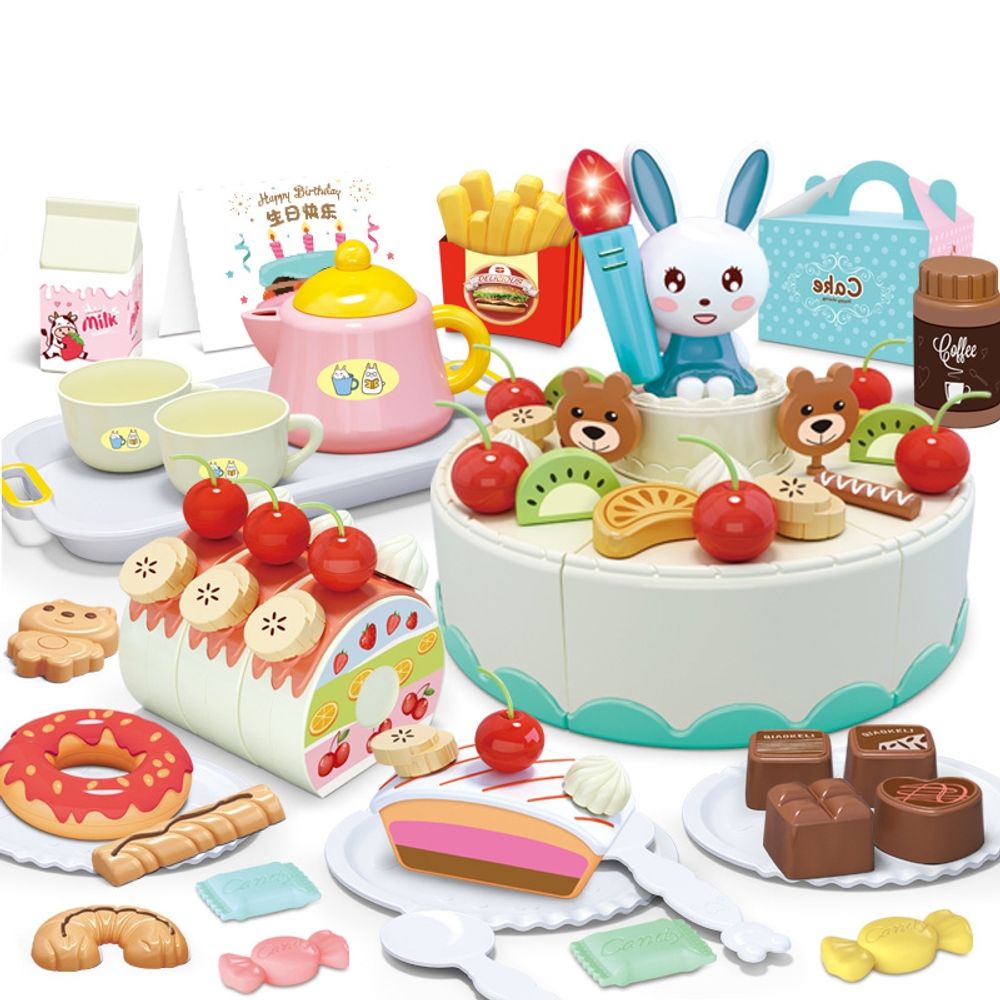 Woopie slastičarna rezanje rođendanske torte + set za čaj 85 kom. slika 1