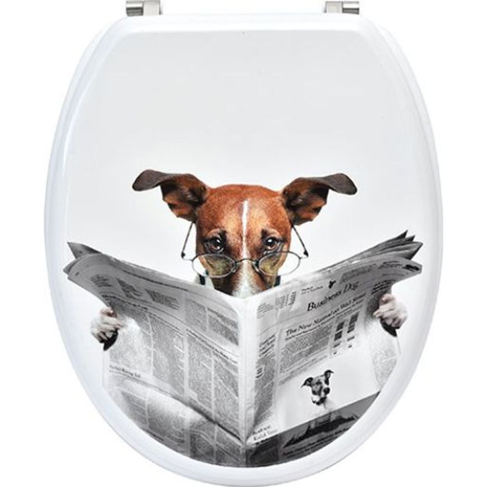 TENDANCE WC daska Karamel MDF, Bijela/Print slika 1