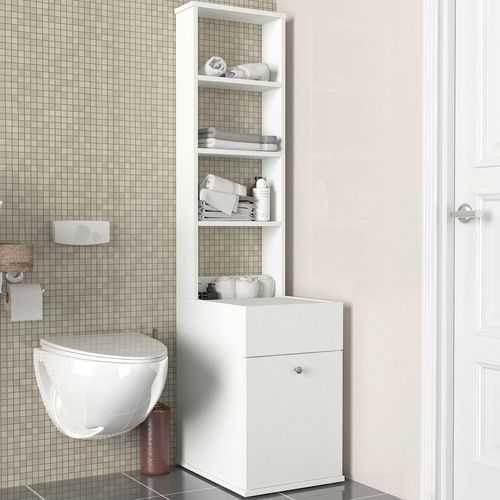 Nessa - White White Bathroom Cabinet slika 1