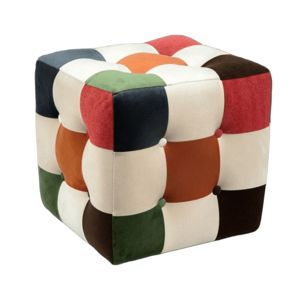 Pouffe Patchwork - Višenamjenski i Stilski slika 3
