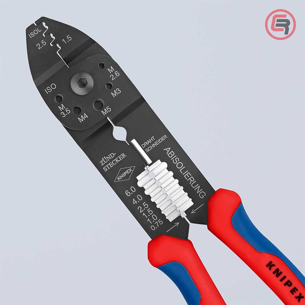 Knipex Kliješta Za Kabl Stopice Neizolirane 0,5 - 2,5 mm2 – 97 21 215 B slika 4