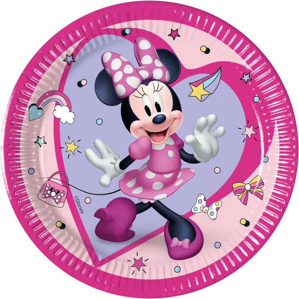 Papirni tanjiri Minnie Mouse Junior 20cm, 8kom slika 1