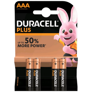 Duracell Baterija alkalna, AAA, 1,5 V, blister 4 kom. - AAA B4