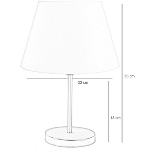 203- K- Silver Cream
Silver Table Lamp slika 2