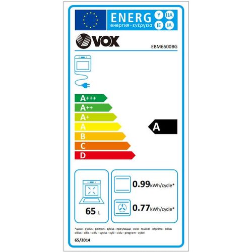 VOX ugradbena pećnica EBM 6500 BG slika 8