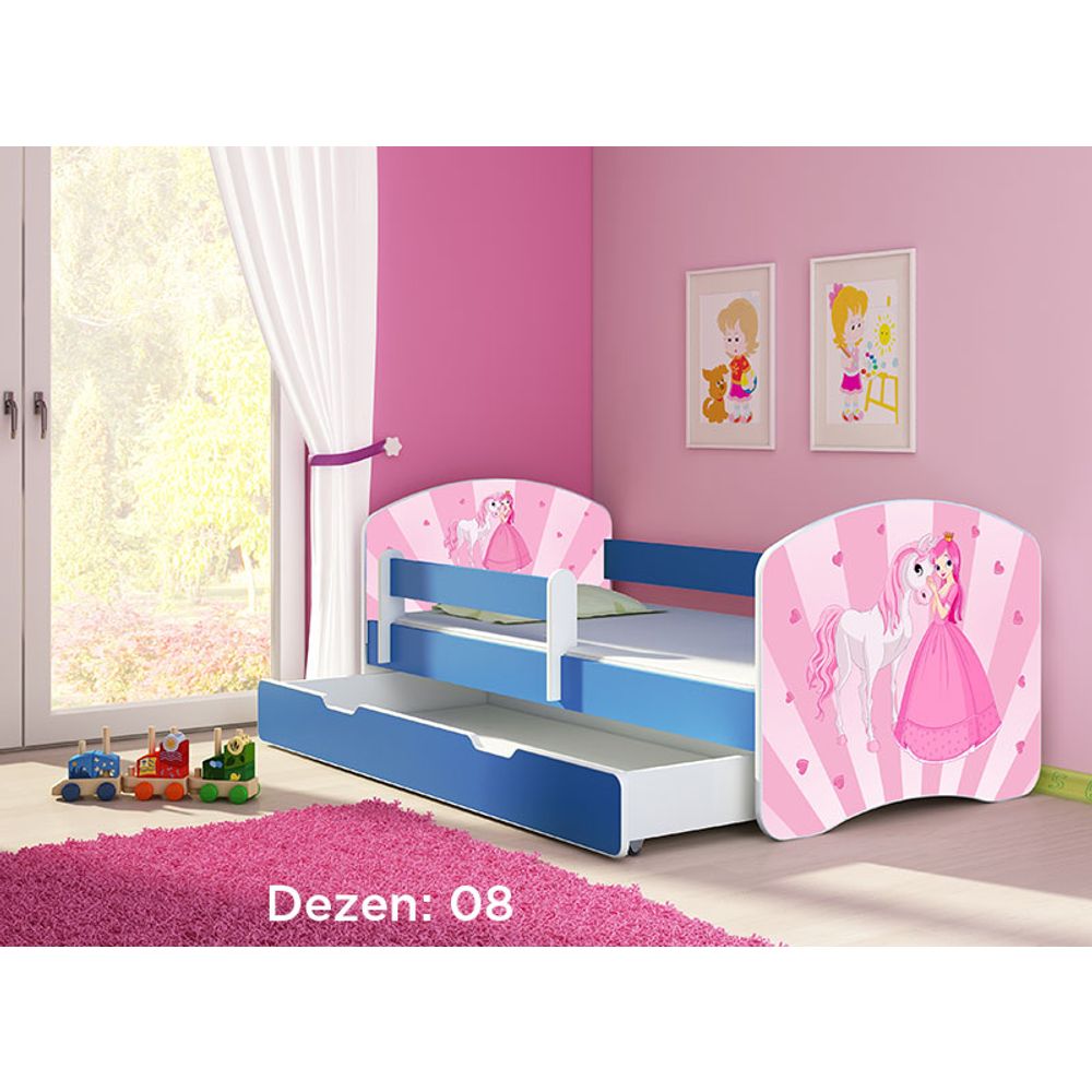 ACMA Dječiji krevet Acma II sa ladicom Blue - 180x80cm - Dezen 08 slika 2