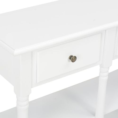 Konzolni stol bijeli 120 x 30 x 76 cm MDF slika 44