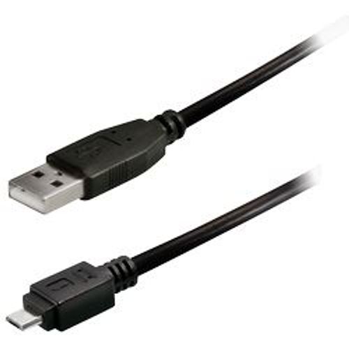 Transmedia USB typeA plug-Micro USB typeB 0,2m slika 1