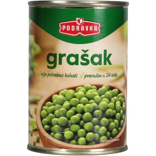 Podravka grašak limenka 420  g slika 1