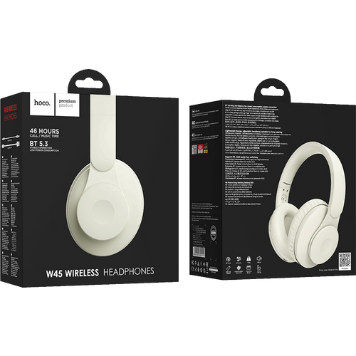 hoco. Slušalice bežične, Bluetooth - W45 Enjoy, White slika 5