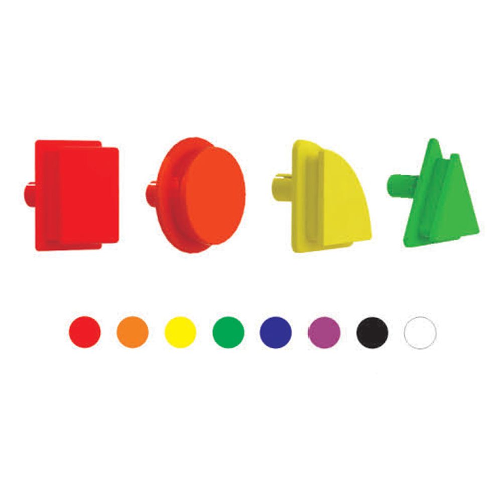 Masterkidz geometrijski elementi 8 boja, 256 komada, pribor za STEM tablice slika 3