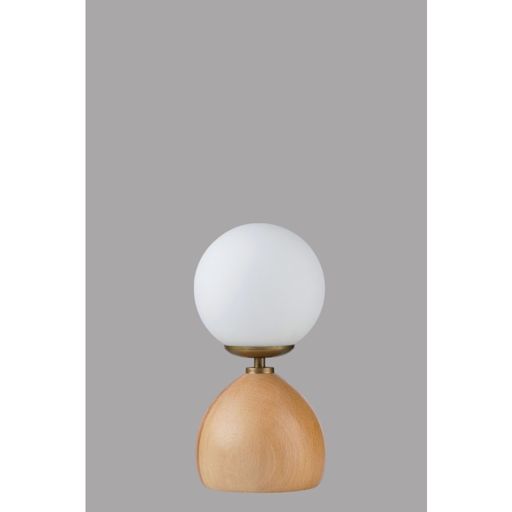 Opviq Stolna lampa 750, bijela, crna, hrast slika 3