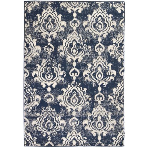 Moderni tepih s uzorkom Paisley 140 x 200 cm bež/plavi slika 1