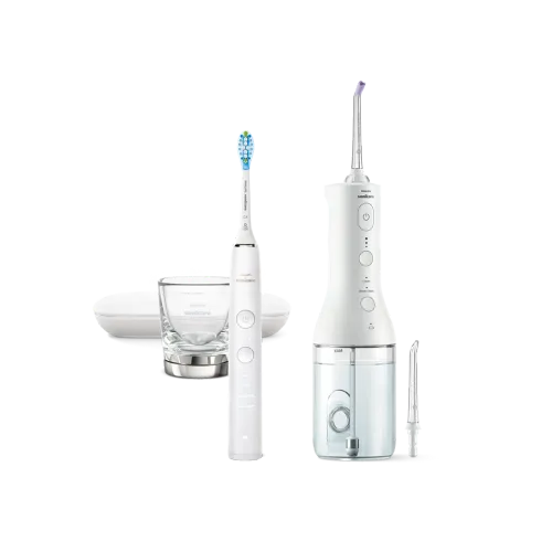 Philips Sonicare bežični oralni tuš + sonična četkica za zube DiamondClean 9000 HX3886/41 slika 2